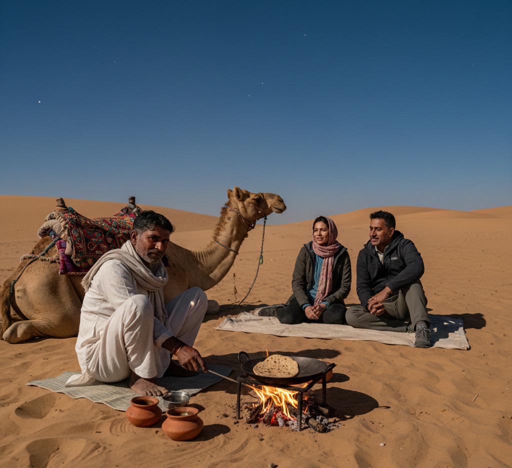 Traditional camel in Thar Desert