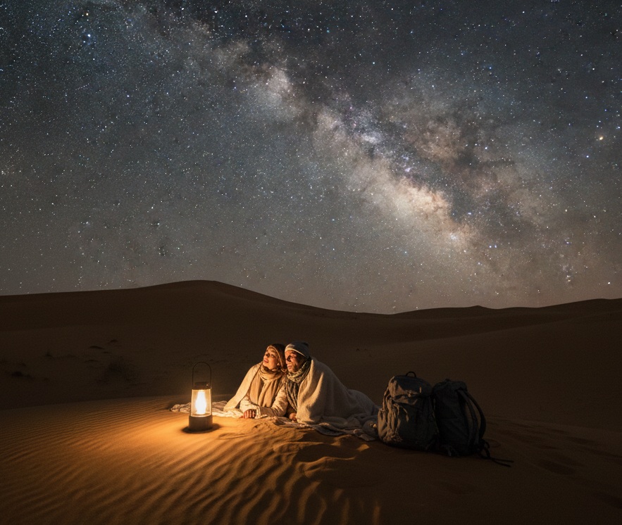 Golden sand dunes landscape